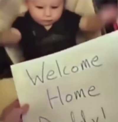 Welcome home daddy