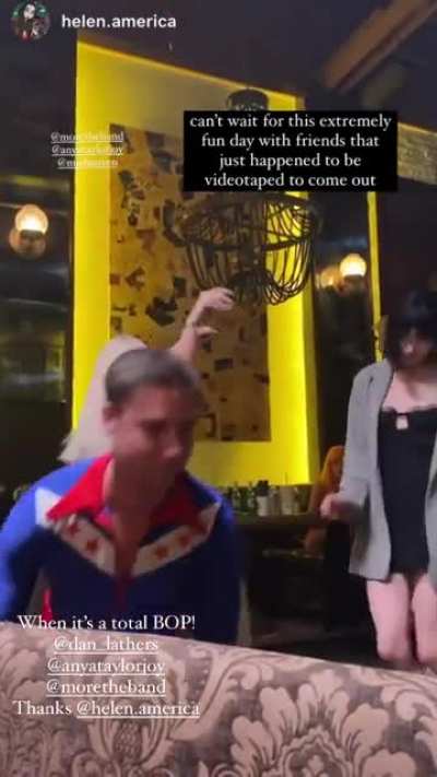 From the upcoming music video of More, Anya dancing looking like Mia Wallace of Pulp Fiction
