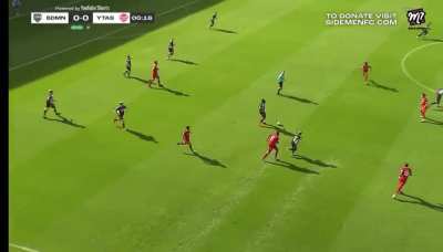 Sidemen 0-0 YouTube All Stars [15 seconds’] - Great tackle by Speed