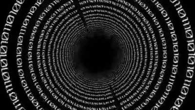[A] Infinite Binary Code Tunnel I Made - 