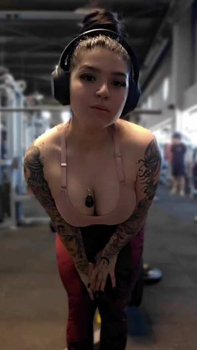 Pec flex in the gym