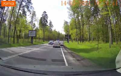 Motorcade could kill you in Moscow, Russia.
