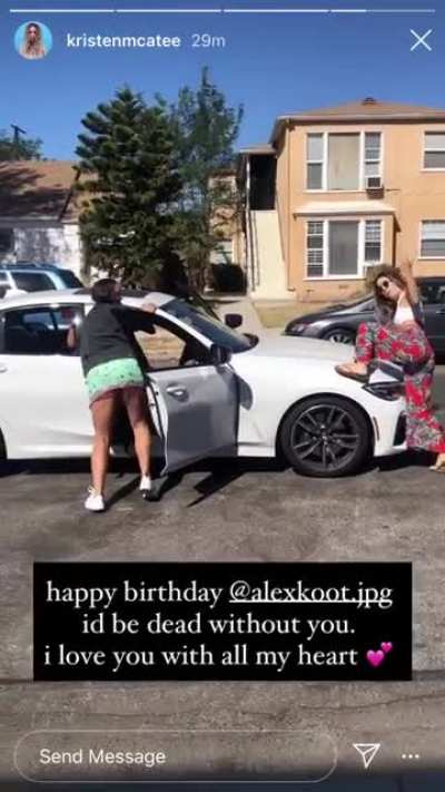 Kristen IG story