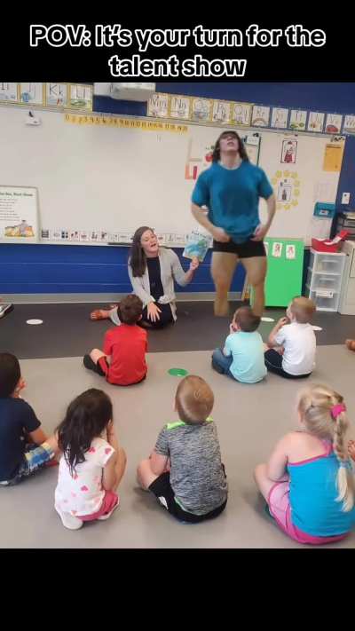 POV when it's talent day at school