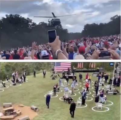 Trump vs. Biden rallies during global pandemic