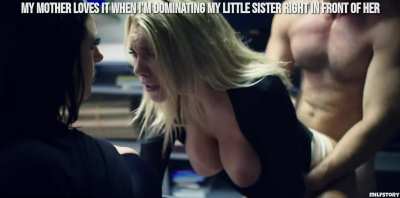 Mom watching me fuck my sister
