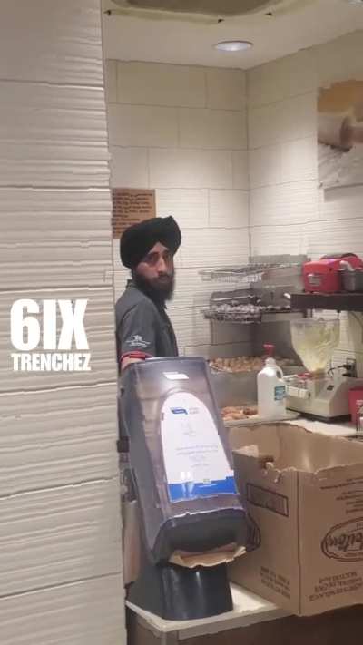 Canadian man confronts Tim Hortons worker after hair found on his food