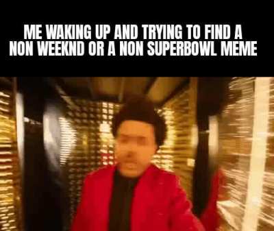 Srsly idc abt superbowl memes but Weeknd memes are good