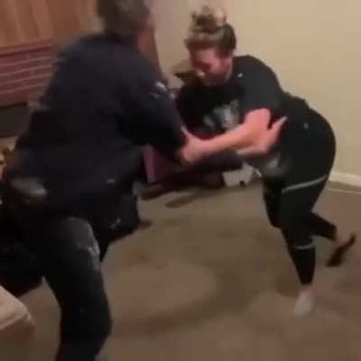 He tried to Grapple with a trained girl and gets tapped out quickly