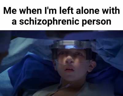 Having schizophrenia would make being a mime pretty easy.