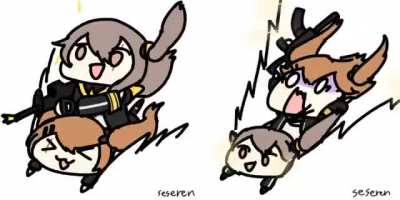 Riding each other