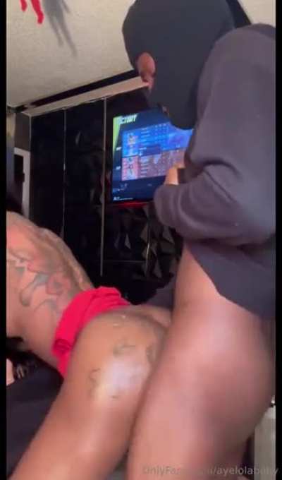 touch her stomach