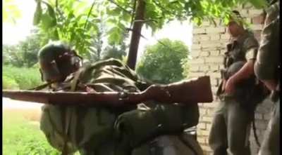 The Russian ministry of defense has released captured footage of Ukrainian troops near Izyum