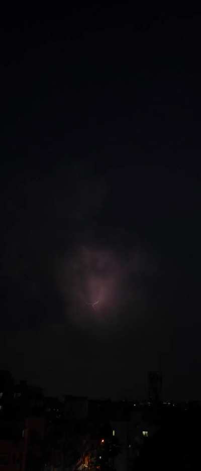 In the storm cloud