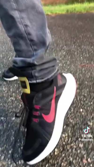 kenji showing off his new shoes