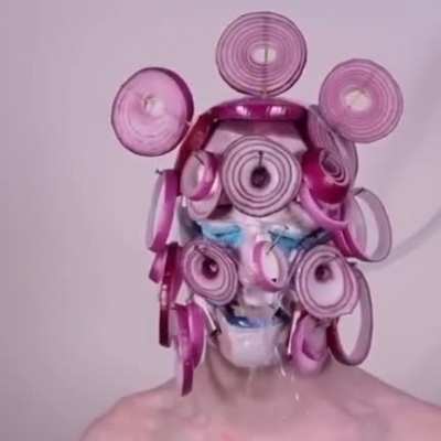 Crying onion art