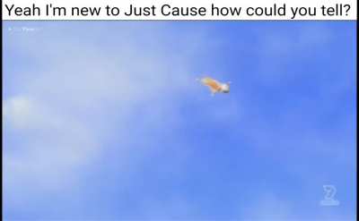 The wingsuit is a Despicable Me reference.
