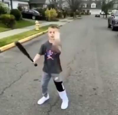 Baseball trick shot swing