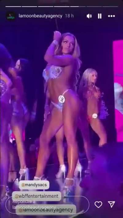 Mandy Rose on stage
