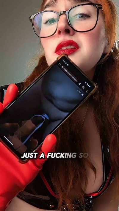 He’s bratty until the strap comes out… This cock-hungry Scottish anal whore really gift-wrapped his balls like a birthday present and moaned into a suction toy like Sir Squeal-a-Lot himself. Can you BELIEVE this delusional mess once wanted to be called “S