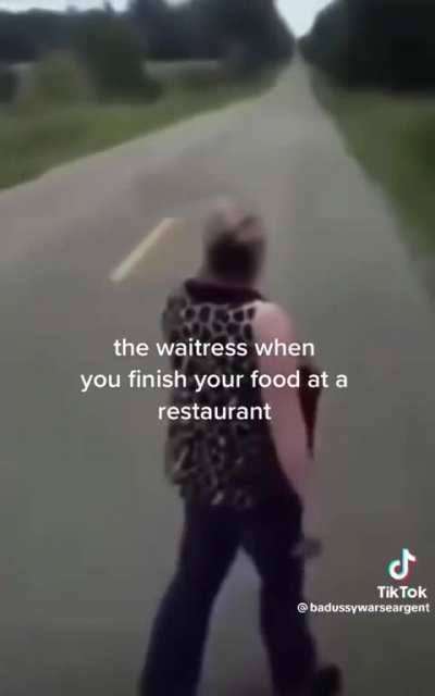 at the restaurant  