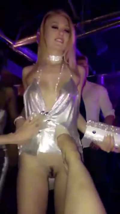 In the club