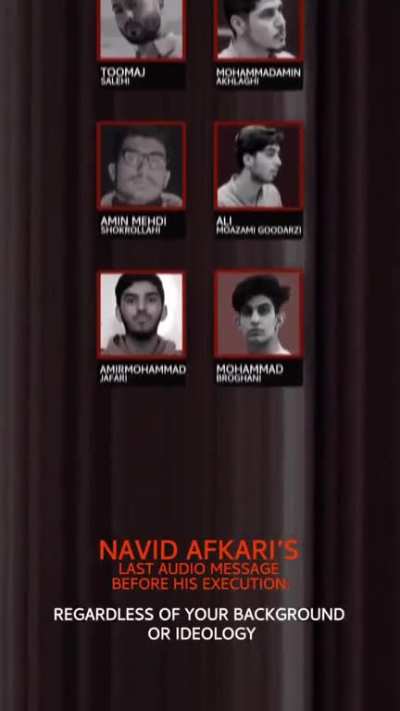 A powerful message to the people of the free world from the people of Iran.