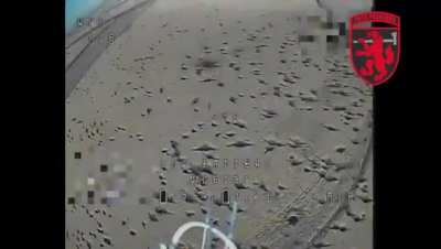 Russian observation drone shot down by kamikaze drone of the reconnaissance unit of the 68th Jaeger Brigade 