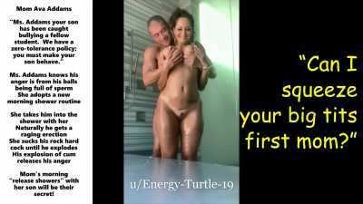 Step-Mom Ava Addams Showers with her Bully Step-Son in 