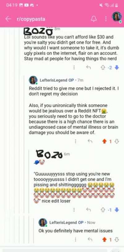 Average Reddit NFT🤮 Supporter