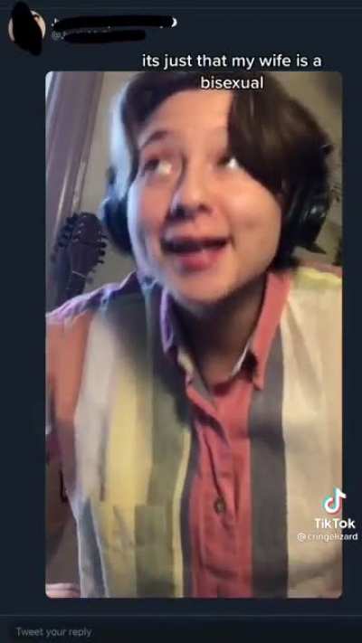 Personality so bland that he makes up a song about how his wife is into women.