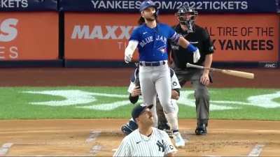 Bo Bichette's bat flip.