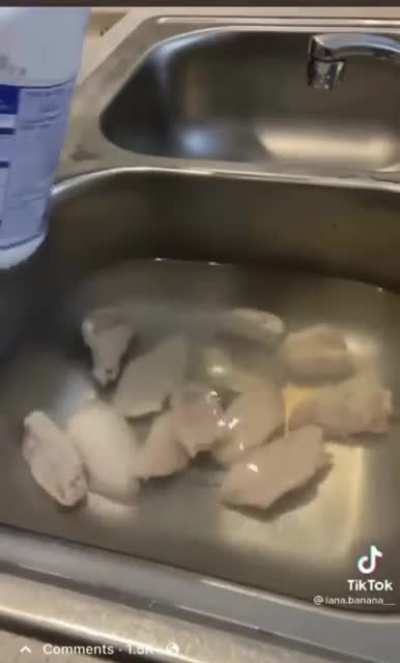 Bleached chicken
