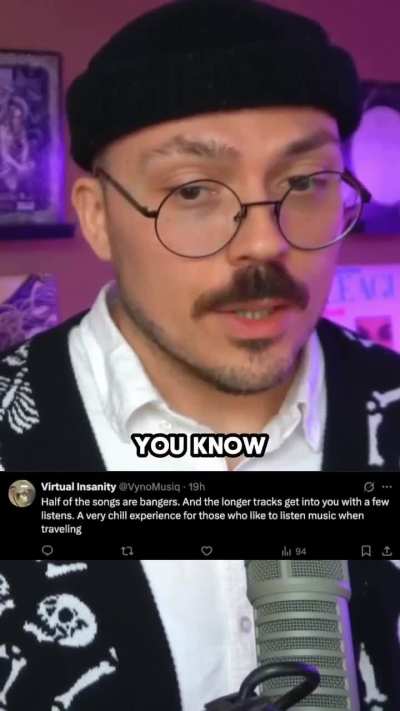 Fantano reacts to his tweet