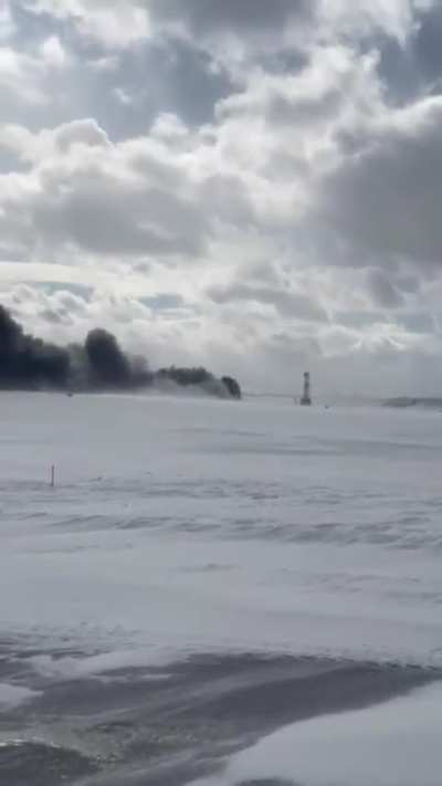 Another angle of the CRJ crash at Toronto today