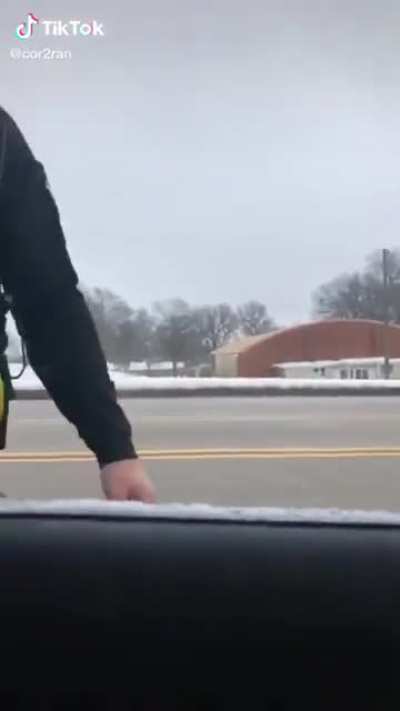 Guy gets pulled over for speeding
