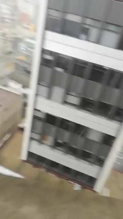 My friends and I trying to catch hail