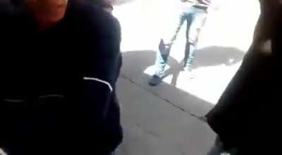 Snack vendor sliced open by bull