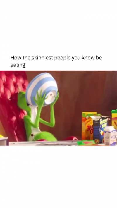 how the skinniest people you know be eating 