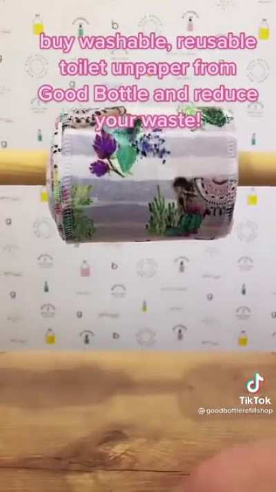 So uh, reusable toilet paper huh?