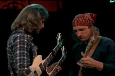 The Eagles performing Hotel California at the Capital Center in Largo, Maryland on March 21, 1977