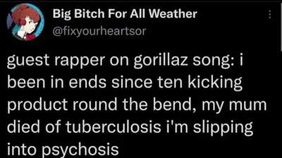 Gorillaz songs be like