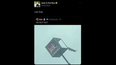 He’s free
