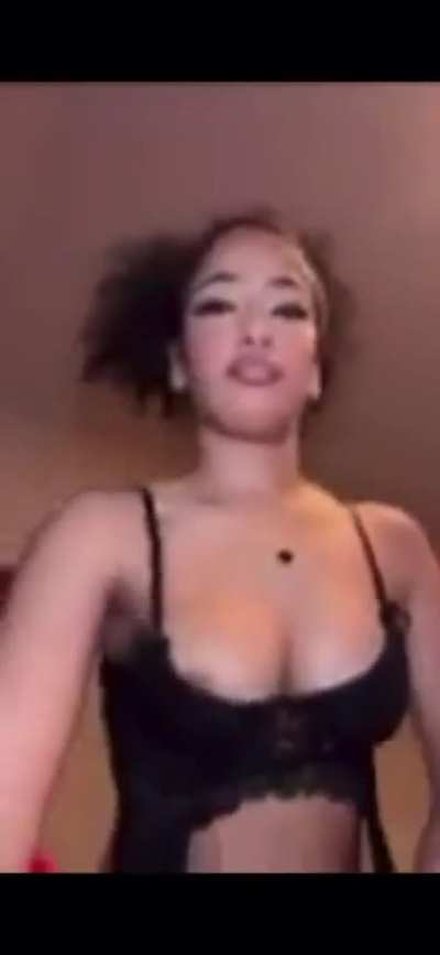 Nip slip 🍒 (she is 18 in this)