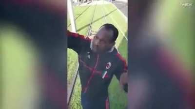 Furious cyclist tries to rip off tram's windscreen wipers