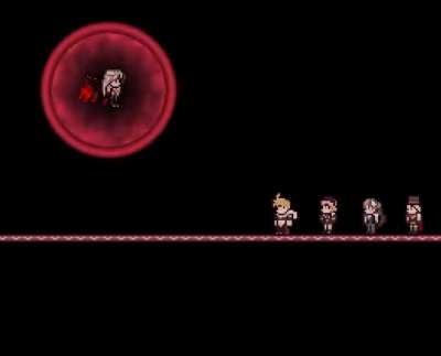 Arlecchino fight in Terraria
