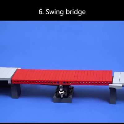 Lego bridges - beautifully done.