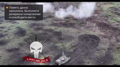RU pov: Russian tank with infantry support move in to rescue soldier pinned down. After the rescue, the tank pulls back just before artillery strikes the area.