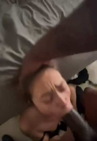 She loves it when I pump her throat