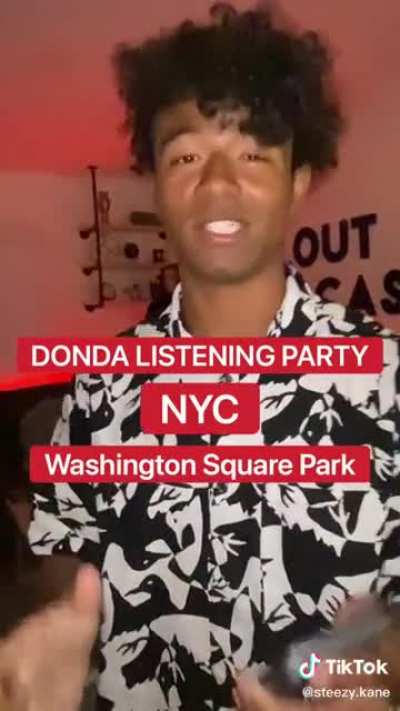 Just saw on TikTok this guy is leaking Kanye’s new album and throwing a party about it